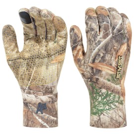 HOT SHOT Men’s Gamestalker Series Savage Hunting Glove, Realtree Edge Camo, 100% Waterproof touch glove, Breathable, Medium