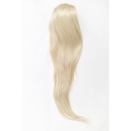 WIG ME UP - WK06-88 Hairpiece Voluminous Smooth Falling Ponytail Mini Butterfly Clip Elastic Band Approx. 60 cm Light Blonde
