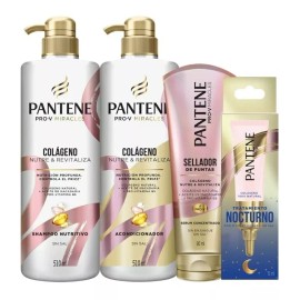 Pantene Shampoo + Acondicionador Colágeno Cabello Dañado Y Seco