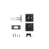 Kwikset 335SQT-15 Square Privacy Pocket Door Lock Satin Nickel Finish