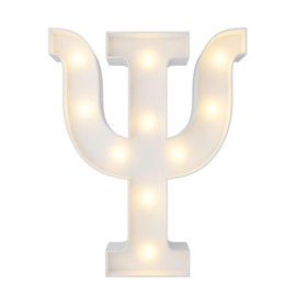 Merry Mosaics 3FT Marquee Light Up Greek Letters, Alphabets Letter Psi “Ψ” DIY Craft Stand for Display Decor Sorority Fraternity Decorations