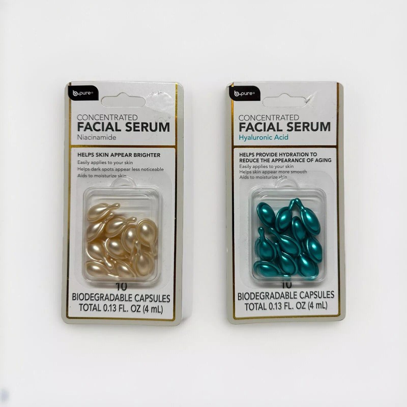 B-Pure New ! Biodegradable Capsules B Pure Concentrated Facial Serum
