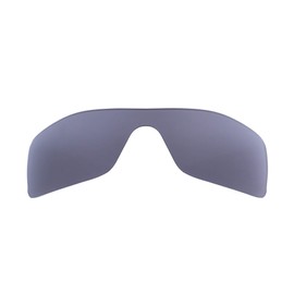 100% Polycarbonate Polarized Replacement Lenses Compatible with Oakley Batwolf sunglasses - Crafted in USA (Grey Polarized)