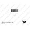 Carlisle Brass Knurled Cabinet Radio Knob, Satin Brass, FTD703