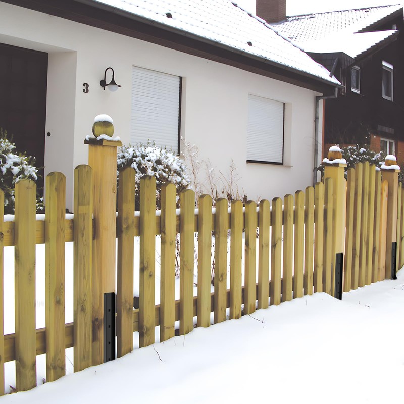 2 Pcs Fence Post Repair Kit, Heavy Duty Fence Post