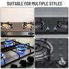 6 Silver Cooker Knobs, Universal Gas Hob Knobs for Ovens