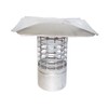 10" Slip-In Round Stainless Steel 3/4 Mesh Cap