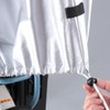 Kawadomi Seisakusho Bicycle Cycle Cover, Half Long, KW-373SL Silver