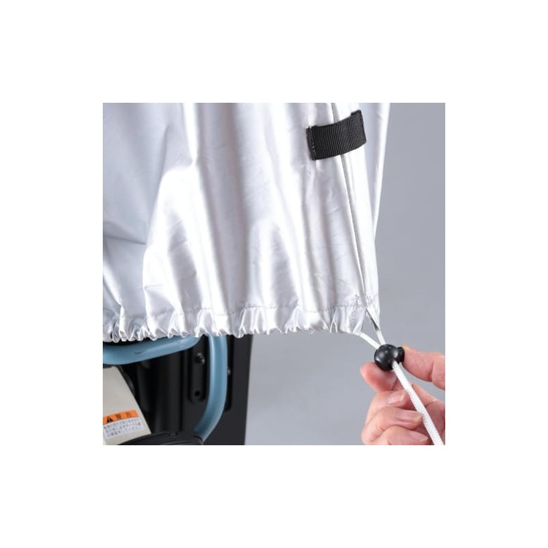 Kawadomi Seisakusho Bicycle Cycle Cover, Half Long, KW-373SL Silver