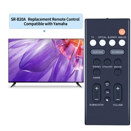 Replacement Soundbar Remote Control Compatible with Yamaha Sound Bar SR-B20A SR-C20A SR-B20ABL SR-C20ABL VDQ7630 ATS-C200