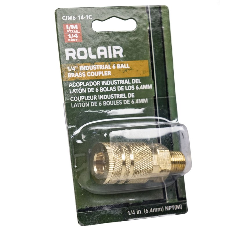 Industrial Style 1/4" NPT 1/4" Body Air Compressor Quick Coupler