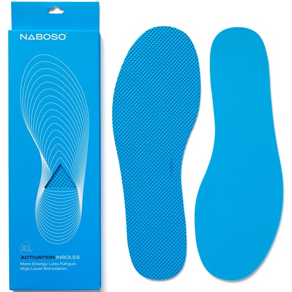 Naboso Activation Sensory Insole, Thin Men's and Women's Textured Anti-Fatigue Shoe Inserts That Best Stimulate The Feet to Improve Posture, Balance, and Foot Strength.