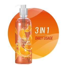 Aroma Magic 3-in-1 Orange Blossom Body Wash | Cleanses & Nourishes Hair, Body & Face | Refreshing & Rejuvenating | Revitalize Dull Skin & Hair | 7.44 Fl Oz/220ml