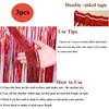 3Pcs 3.2 ft *8.2ft Gold Tinsel Curtain Party Backdrop Glitter