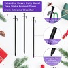 15.8-Inch Extra-Long Heavy Duty Steel Tree Stake Kits,Tree Staking and