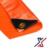6 x 8 Orange Color 12 Mil Heavy Duty Tarp