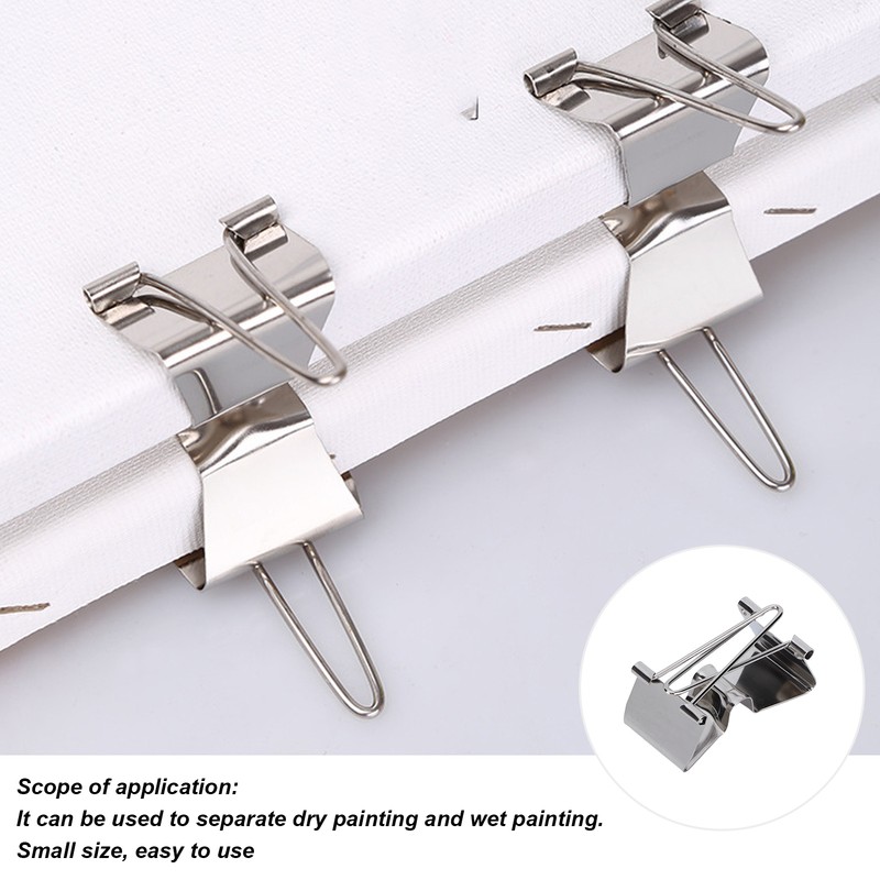 10pcs Metal Clip Stainless Steel Separation Clips Portable Stable Art