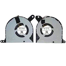 QUETTERLEE Replacement New Laptop CPU+GPU Cooling Fan for Dell Alienware13 ALW13E P56G M13X Series 0XXR13 DFS501105PR0T FFTN DFS170005030T FFTM DC5V 0.5A Fan