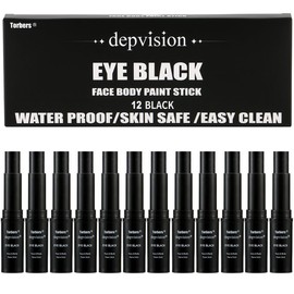 Depvision Eye Black Face Paint Stick for Sports,Waterproof Eye Black Baseball Gifts,Softball Football Face Body Paint for Halloween Makeup Colors Anti-Glare