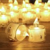 SupBri 96 Pack Flameless Tea Lights Candles Battery Operated,Crystal Led