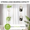 IDEEEPAN 2 Pack Macrame Plant Hanger (49"&72"), Fits 4-8" Pots,