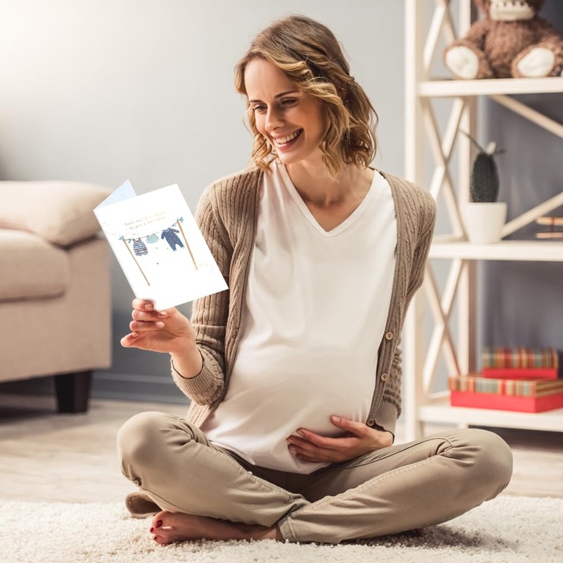 Tree-Free Greetings - New Baby Boy Greeting Card - Artful