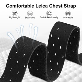 Oanux 22mm QuickFit Heart Rate Chest Strap Compatible with Garmin Fenix 6 Pro/6/7/7 Pro/5/5 Plus for Women Men, Soft Sport Nylon for Instinct 3 45mm Watch Band/Forerunner 965/955/945/935