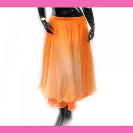 BDS5001 Wave gradient double skirt suit dance pants theme dance skirt belly pants belly pants sneakers dance skirt performance