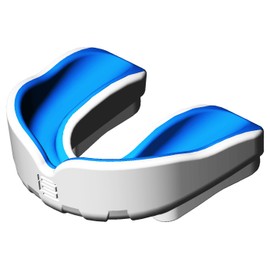 Makura Ignis Mouthguard - White/Blue, Senior (Age 11 & Over)