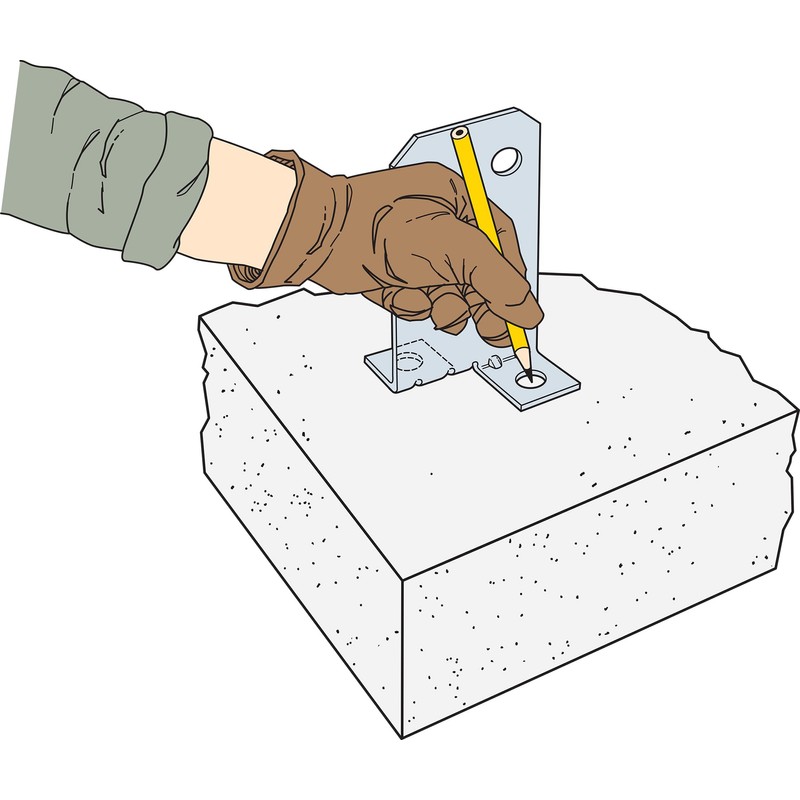 Simpson Strong-Tie CPT66Z CPTZ ZMAX Galvanized Concealed Post Base for