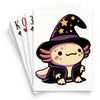 CafePress Axolotl Wizard Fantasy Pet Standard Size Playing Cards