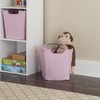 ClosetMaid 13029 Cubeicals Wire Frame Fabric Storage Bin, Light Pink