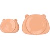 4pcs Children Plate Utensils Set Silicone Suction Bowls Set Toddler