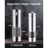 TOMEEM Upgraded Larger Capacity Electric Salt and Pepper Grinder Set