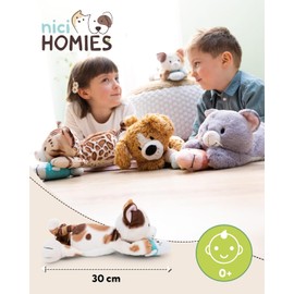 NICI Kuscheltier Glückskatze mit Fisch 30cm - braun - Weiches Plüschtier – niedliches Stofftier zum Kuscheln & Spielen – tolle Geschenkidee für Kinder & Erwachsene - 62151