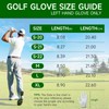 OZERO Golf Glove, Sheepskin FusiouFit, Left Hand, Breathable with Perforations