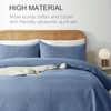 WURUIBO Twin Quilt Set Bluish Grey,Ultrasonic Embossed Bedspread, Lightweight Microfiber