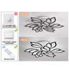 Garwarm LED Ceiling Light, Dimmable Modern Flower Shape Flush Mount