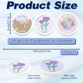 20 Pack Kitchen Scrub Sponges, Kitchen Sponges and Scrubbers, Dish Sponges for Washing Dishes (colorful)