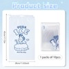 10 Ice Cube Bags, Heavy Duty Reusable Ice Bags with