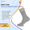 GENTLEAGU Viscose Bamboo Men's Thin Dress Socks Lightweight Wholesale Bulk