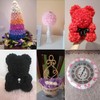 D-Seven Artificial Flowers 100PCS 3CM Mini Fake Roses for DIY