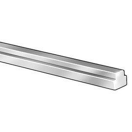Step Key Stock 2, 1/2 in Top W, 1/4 in Top Step H, 5/8 in Bottom W, 5/16 in Lower Step H, Mfr: WWGSK15-2-A