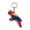 H-Customs Macaw Bird Parrot Cockatoo Wood Elegant Handmade Keyring Pendant