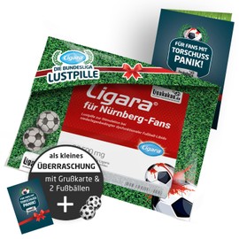Ligara® for Nuremberg Fan Item Gift Birthday Fans (1x Single Dose) Men's Gifts by Ligakakao.de