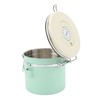 Coffee Canister Mint Green Food Grade Stainless Steel Airtight Coffee