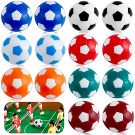Cptoion 14 Stück Kickerbälle, 32mm Tischfußball Bälle, Tabletop Fußball Tischkicker Bälle, Reguläre Größe Tischfussball Bälles Kicker Bälles für Erwachsene und Kinder, Vielfarbigkeit
