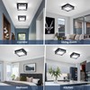 Vloitgol Modern LED Ceiling Light Fixture, 6000K Square LED Flush