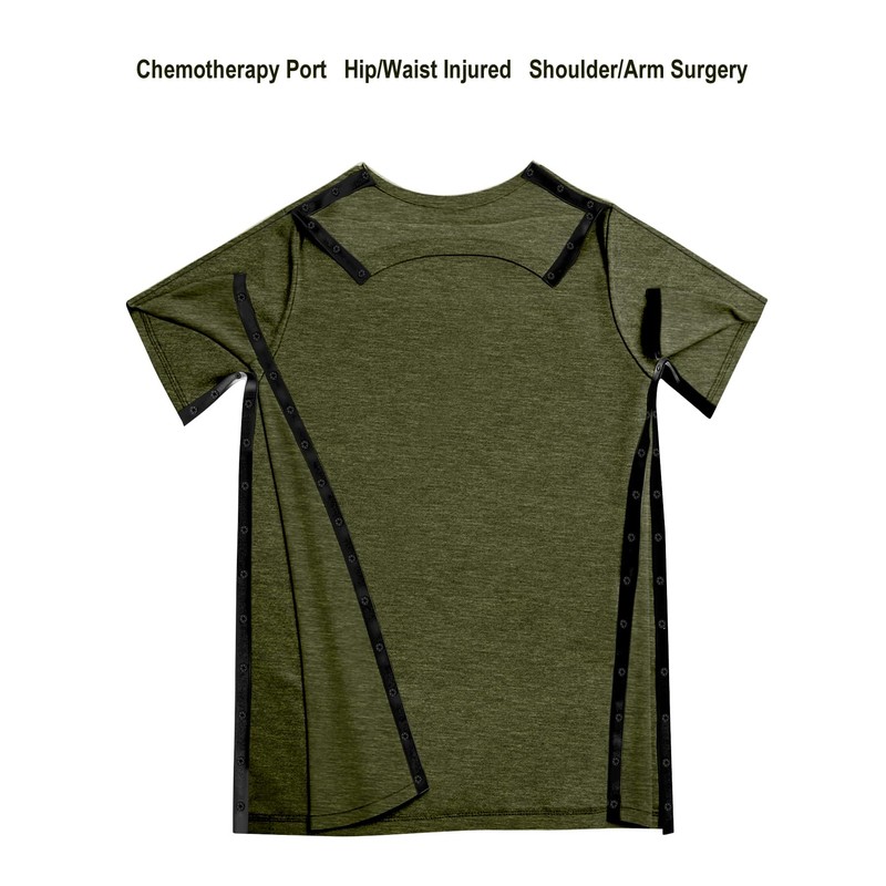 Post Shoulder Surgery Shirts Recovery Tear Away Short Sleeve Full