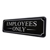 Employees Only Sign for Office Door Wall Home and Business